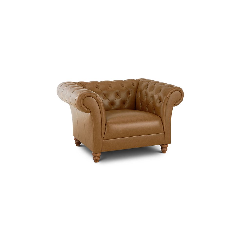 Montgomery Armchair in Brown Leather 2