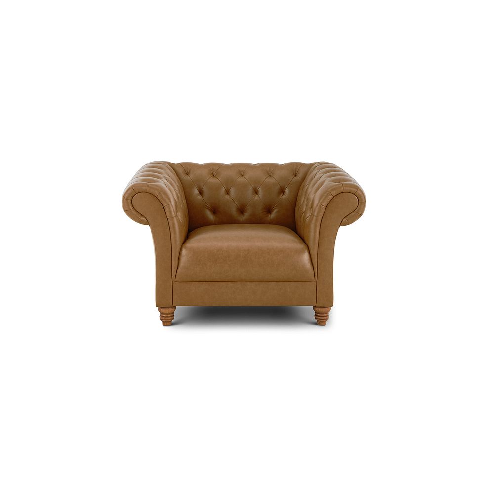 Montgomery Armchair in Brown Leather 3