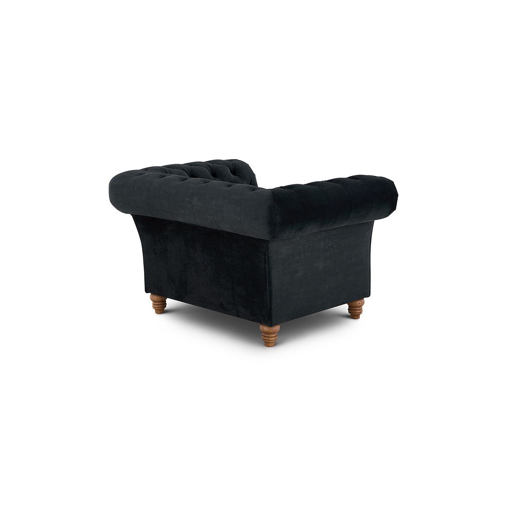 Montgomery Armchair in Charcoal Velvet 4