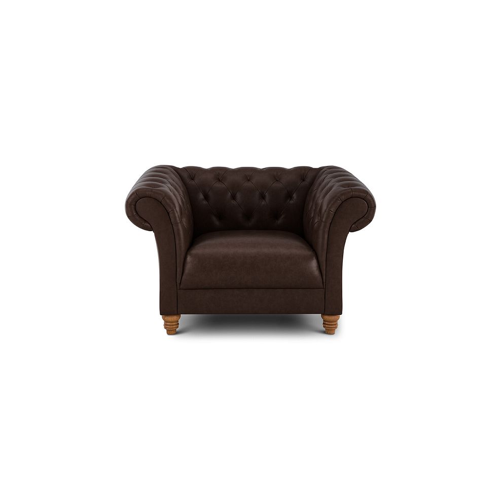 Montgomery Armchair in Cigar Leather 3