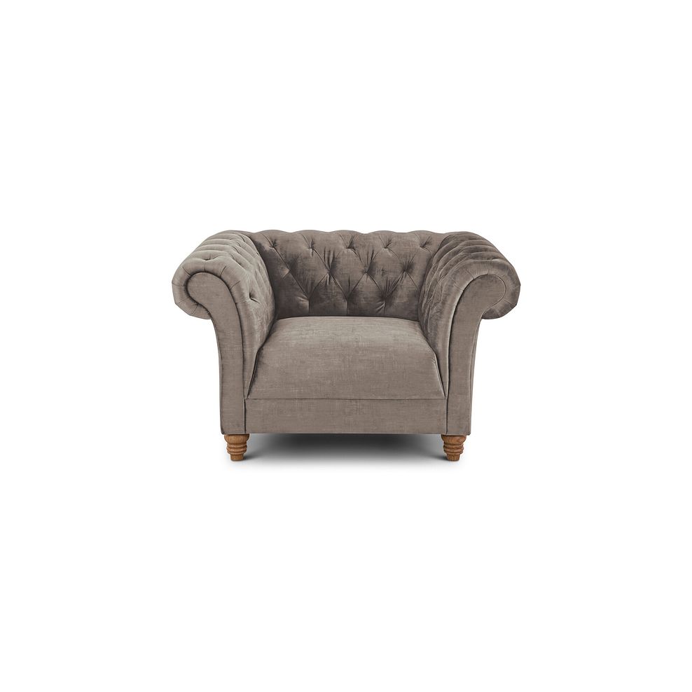 Montgomery Armchair in Mink Velvet 3