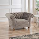 Montgomery Armchair in Mink Velvet