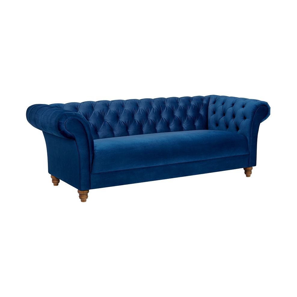 Montgomery 3 Seater Sofa in Navy Velvet 2