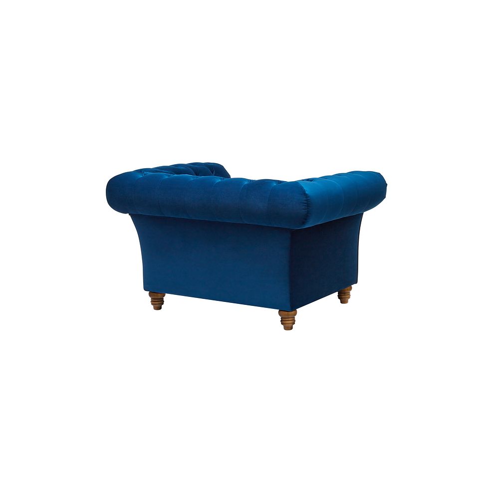 Montgomery Armchair in Navy Velvet 3
