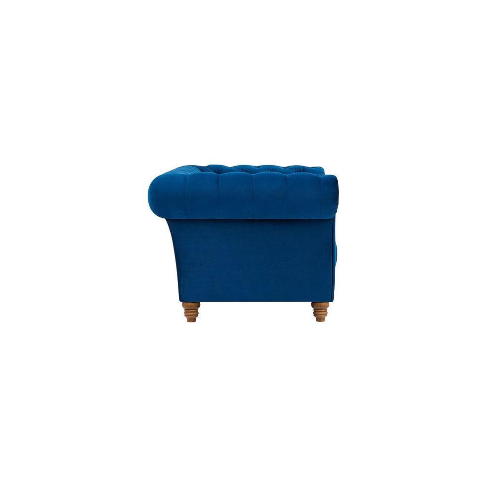 Montgomery Armchair in Navy Velvet 4
