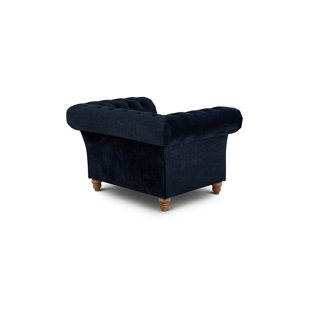 Montgomery Armchair in Royal Blue Velvet 4