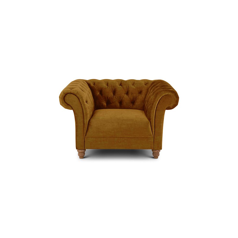 Montgomery Armchair in Saffron Velvet 3