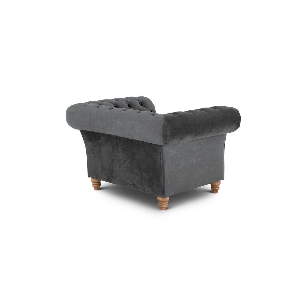 Montgomery Armchair in Steel Velvet 5