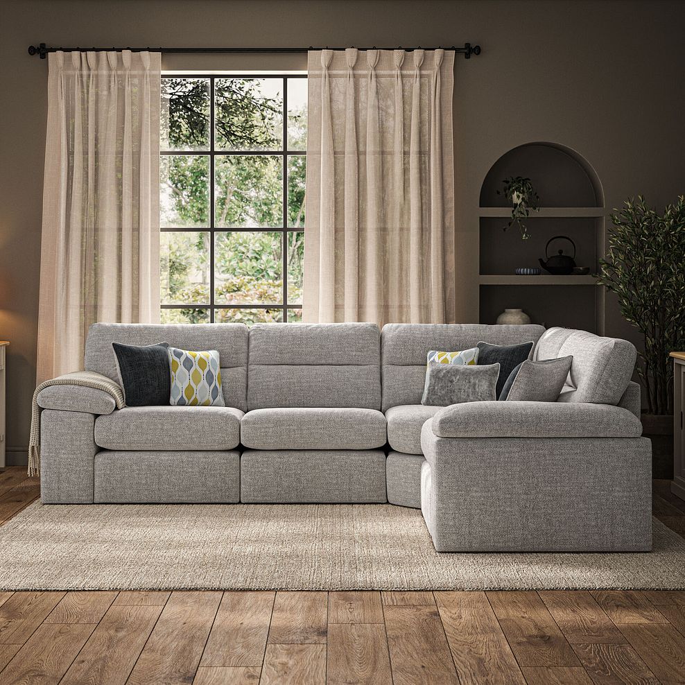 Morgan Modular Group 2 in Santos Silver with Green and Grey Scatters  2