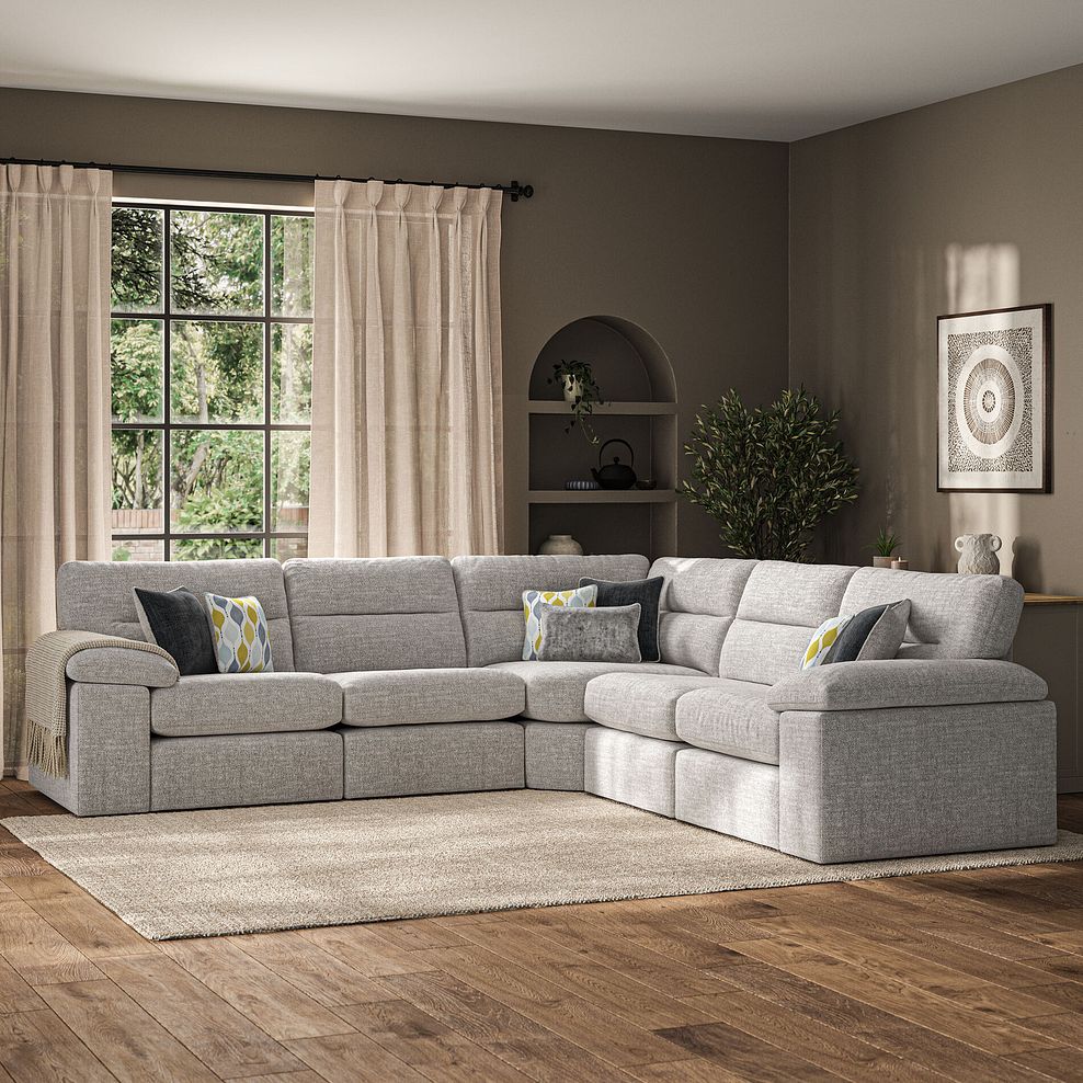 Morgan Modular Group 3 in Santos Silver with Green and Grey Scatters  1