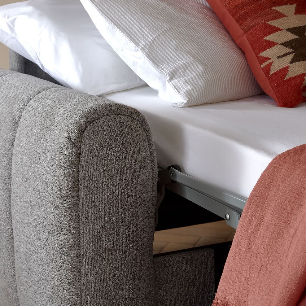 Nap 3 Seater Sofa Bed in Coastal Mist Fabric 5