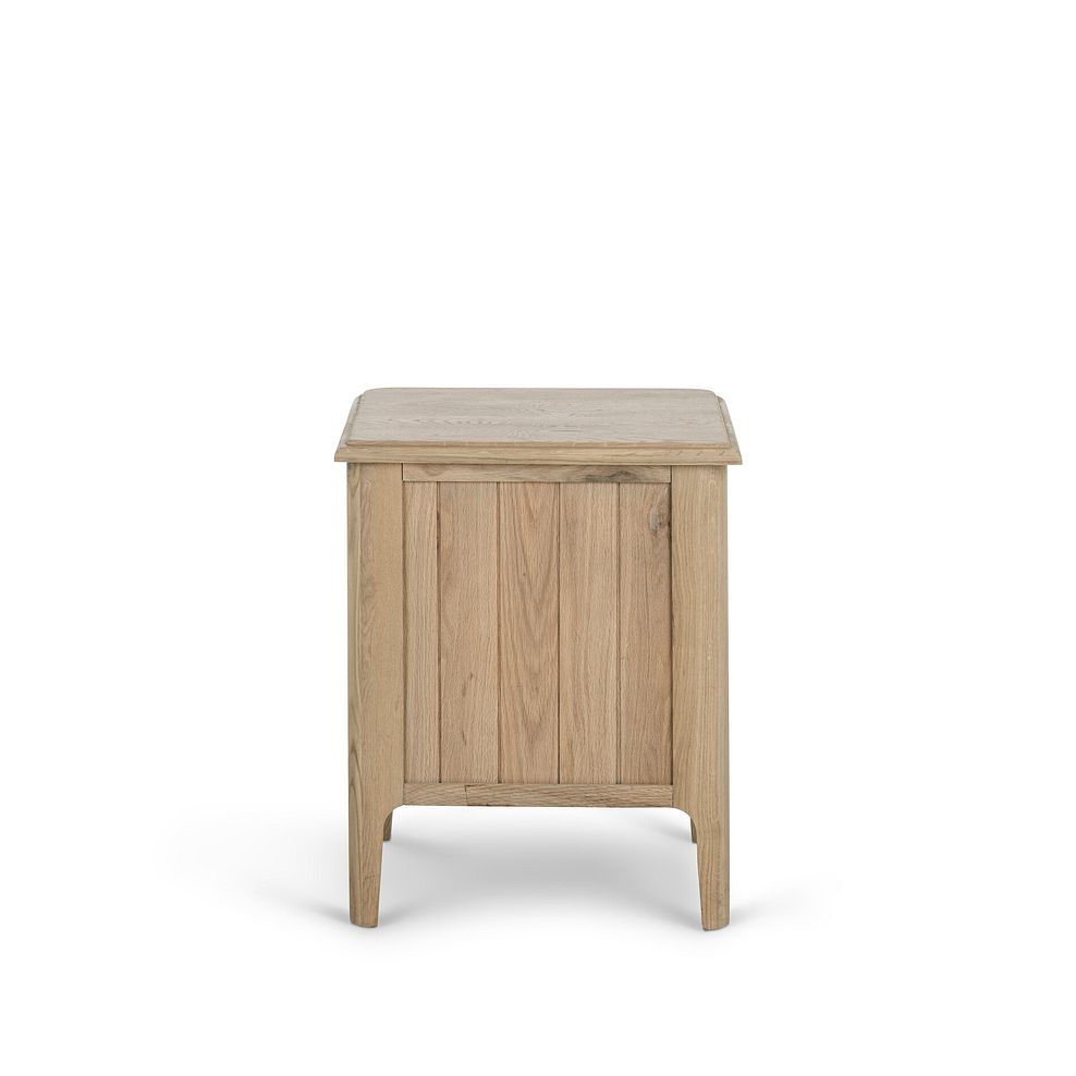 Newton Light Natural Solid Oak 2 Drawer Bedside Table 7