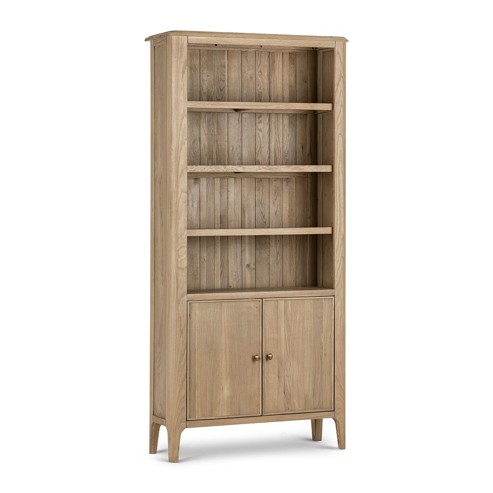 Newton Light Natural Solid Oak Tall Bookcase 3