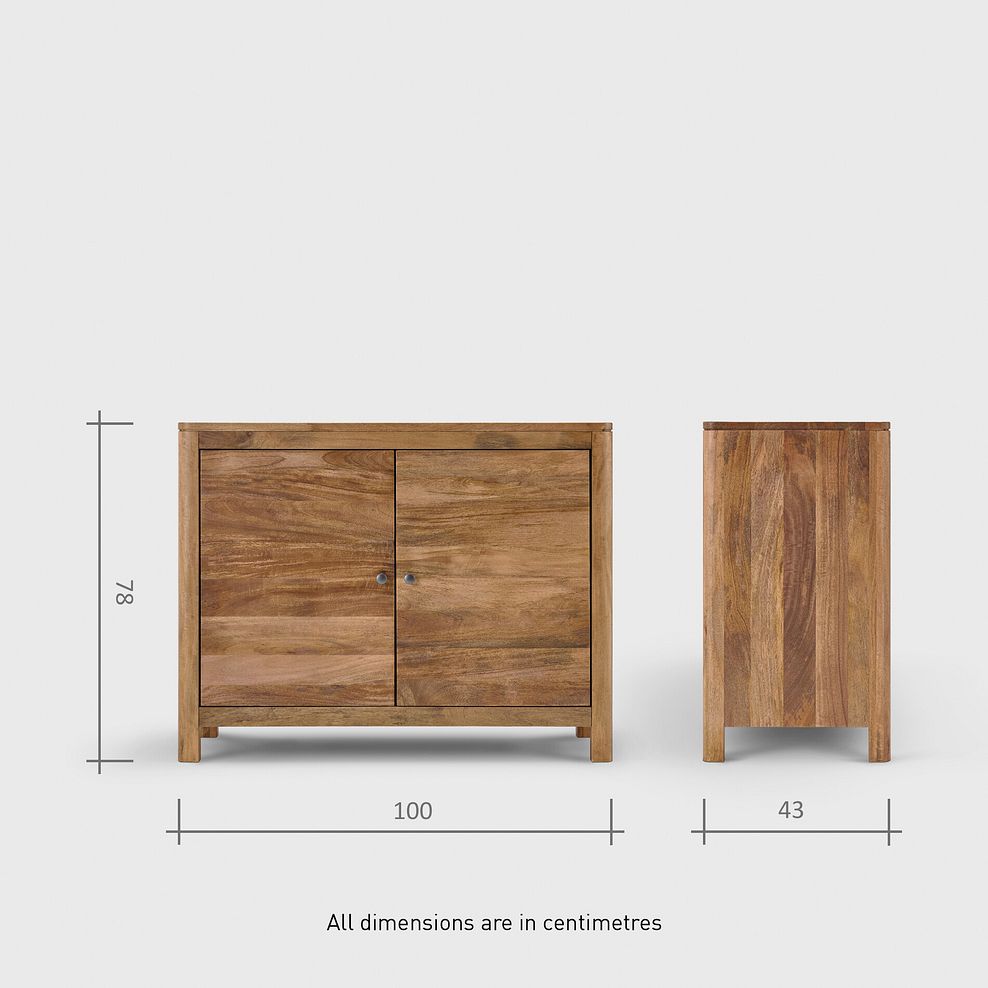 Noah Solid Mango Small Sideboard 15