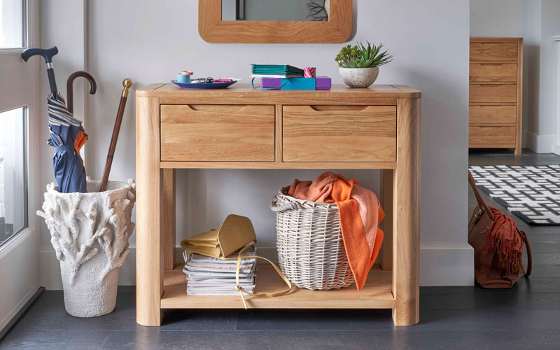 Oak Hallway Furniture Romsey Oak Furnitureland