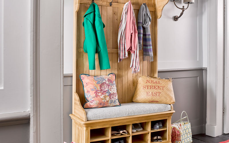 Oak Hallway Stand Canterbury Oak FurnitureLand