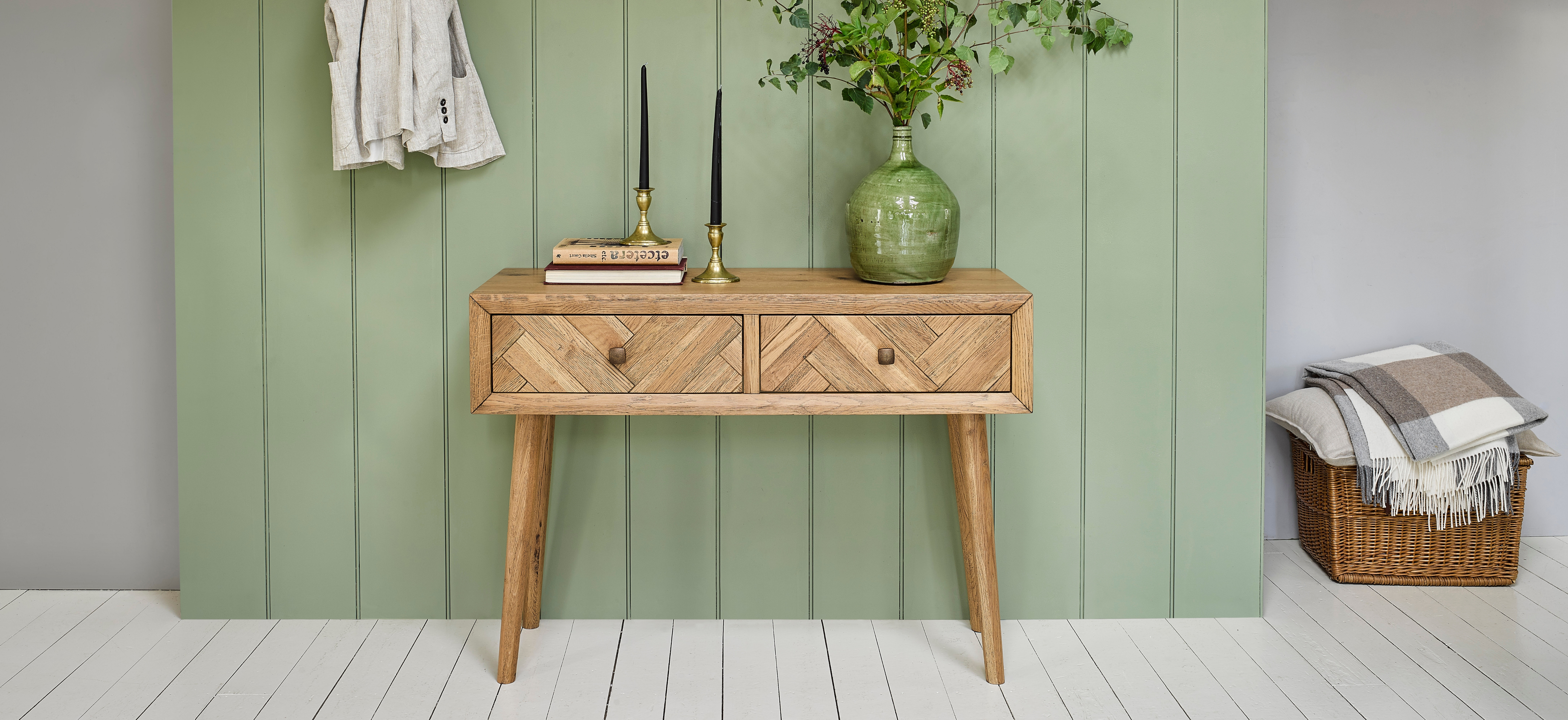 Oak furnitureland how to make your hallway appear wider parquet console table