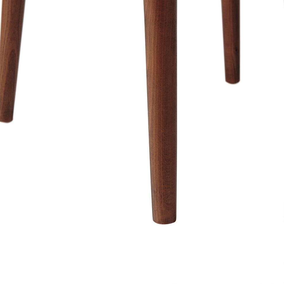 Otis Chair Cool Grey with Walnut Stained Beech Legs  12