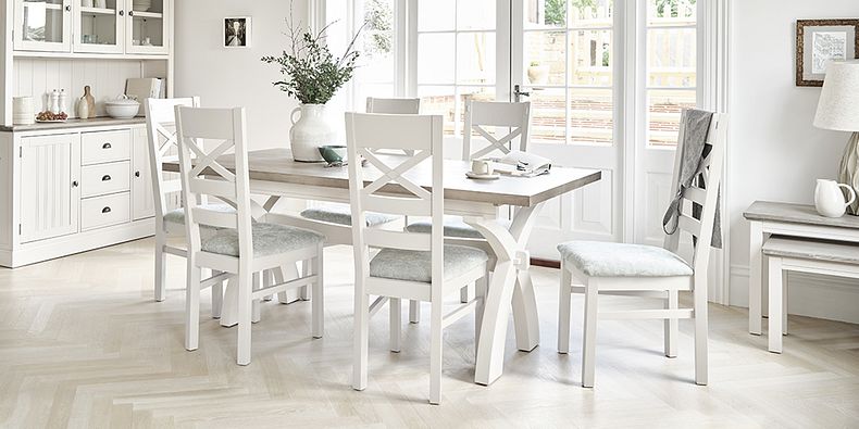 Painted Dining Table and Chairs