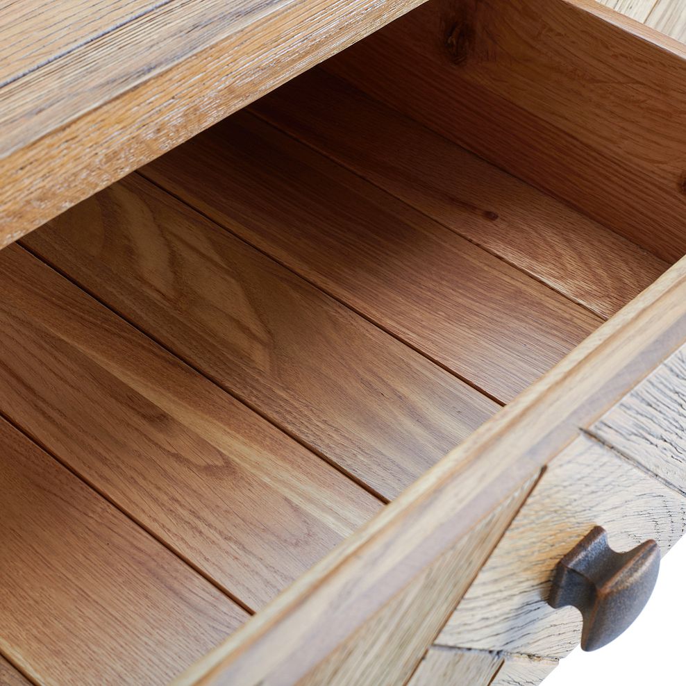 Parquet Brushed and Glazed Oak 3+4 Chest of Drawers 6