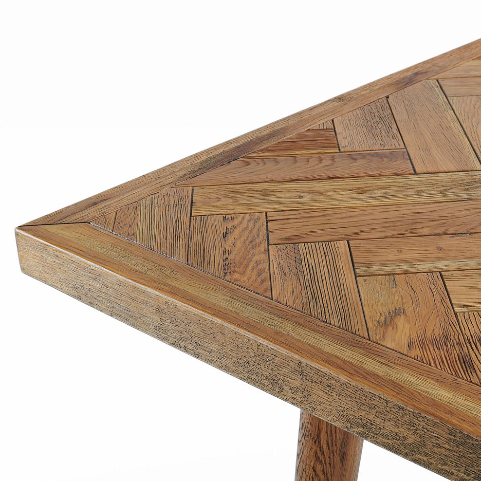 Parquet Brushed and Glazed Oak 8 Seater Dining Table 3