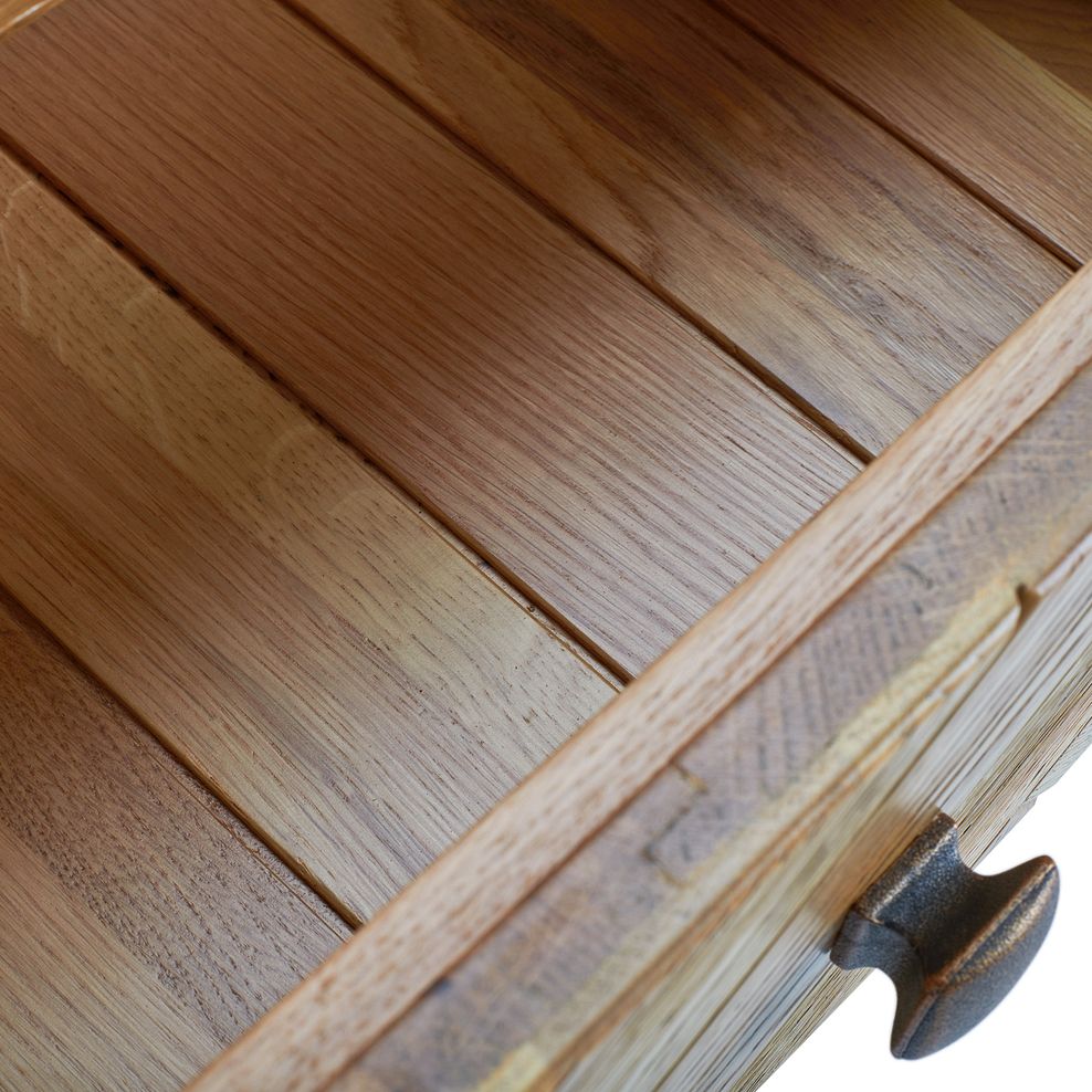 Parquet Brushed and Glazed Oak Coffee Table 6