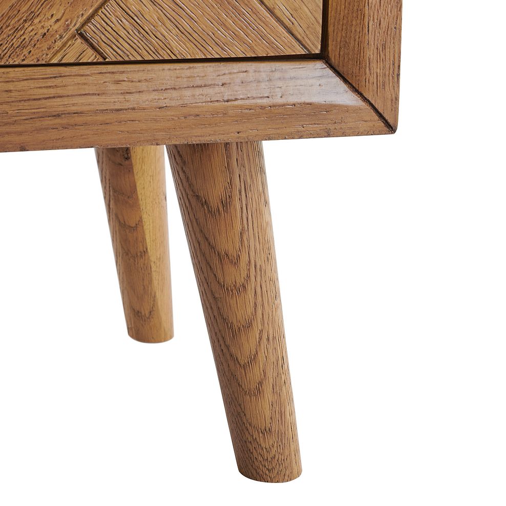 Parquet Brushed and Glazed Oak Coffee Table 8