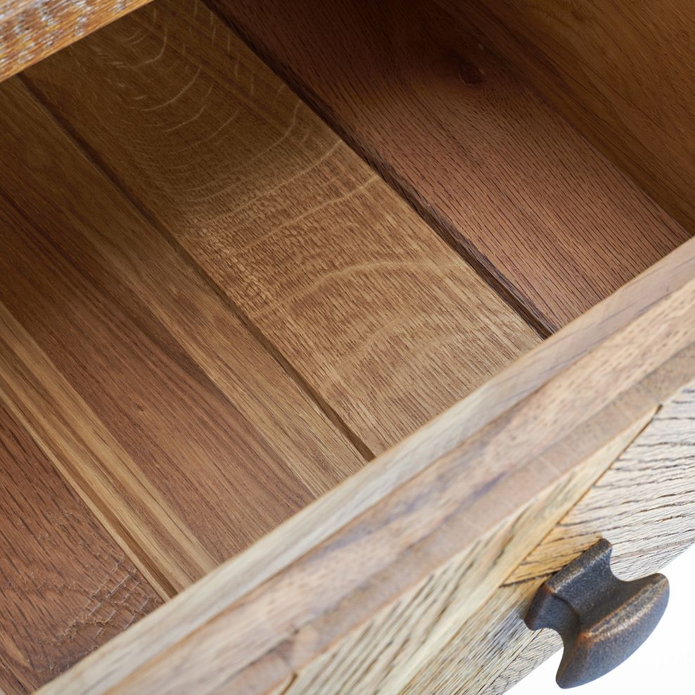 Parquet Brushed and Glazed Oak Dressing Table 5