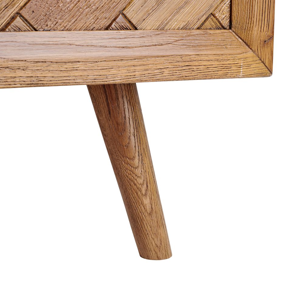 Parquet Brushed and Glazed Oak King-Size Bed 6