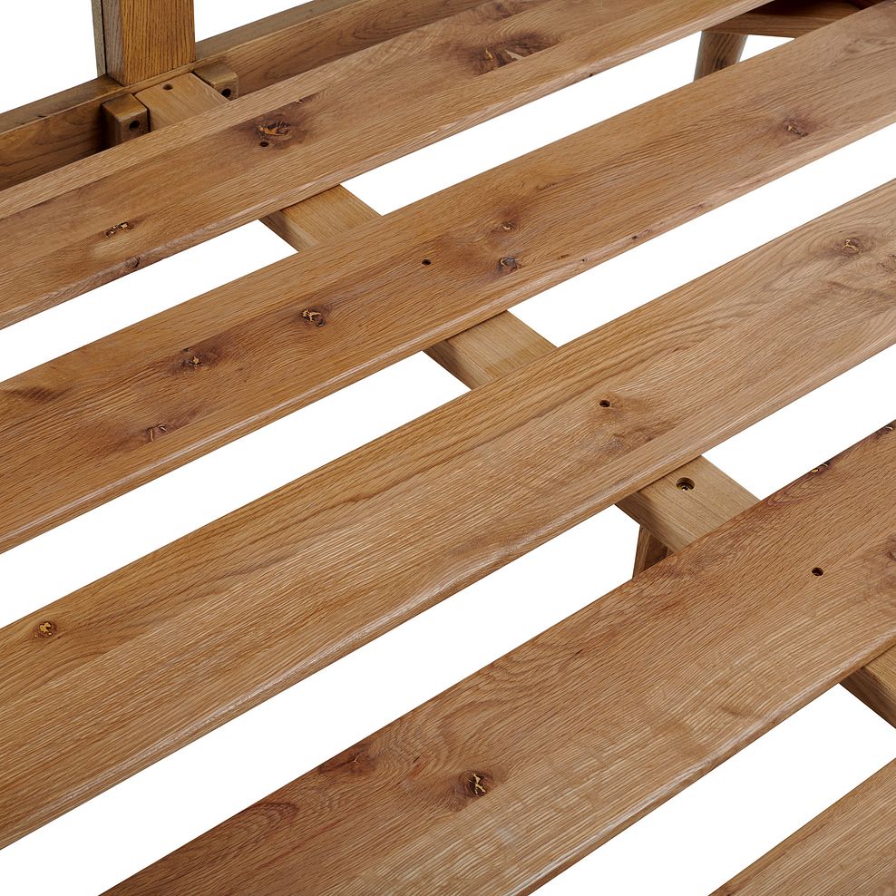 Parquet Brushed and Glazed Oak King-Size Bed 5