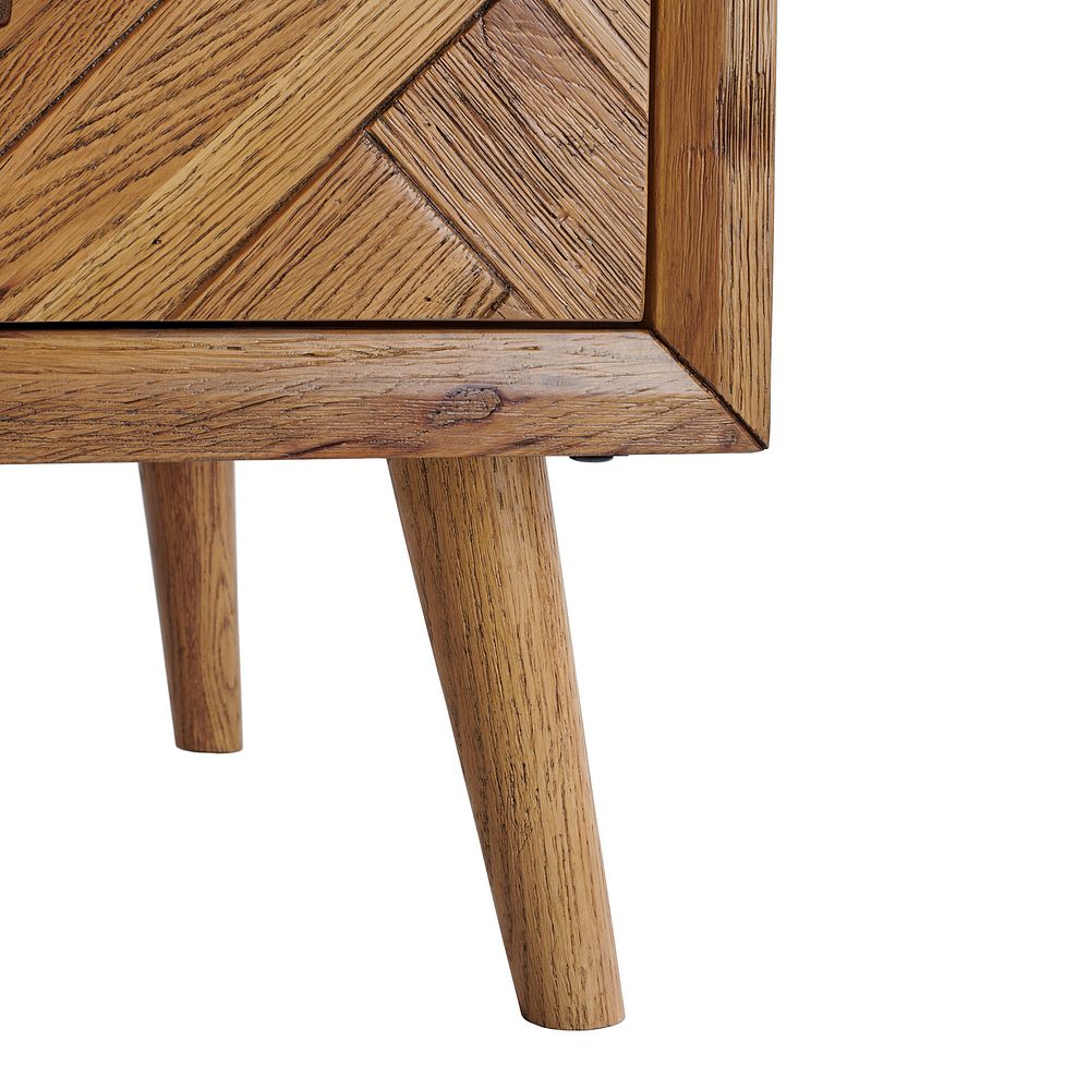 Parquet Brushed and Glazed Oak Large Sideboard 8