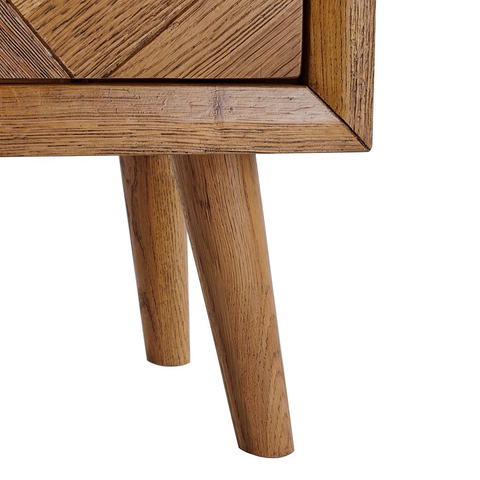 Parquet Brushed and Glazed Oak Large TV Unit 6