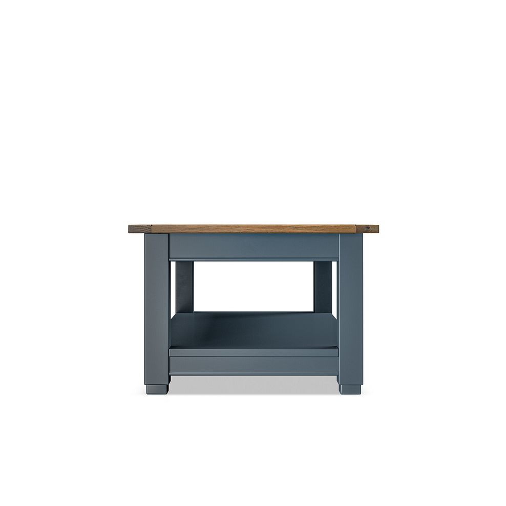 Richmond Smoked Oak Finish and Ink Blue Painted Hardwood Coffee Table 5