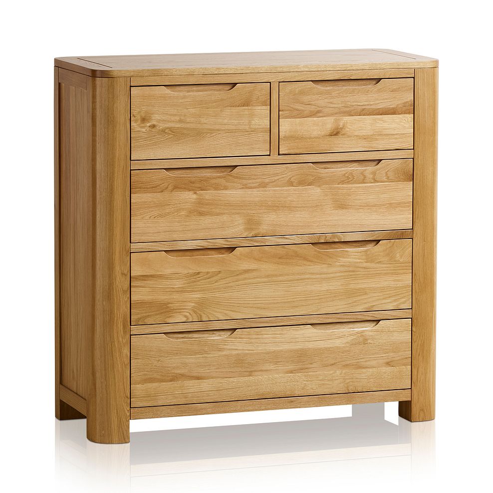 Romsey Natural Solid Oak 2+3 Chest of Drawers 2