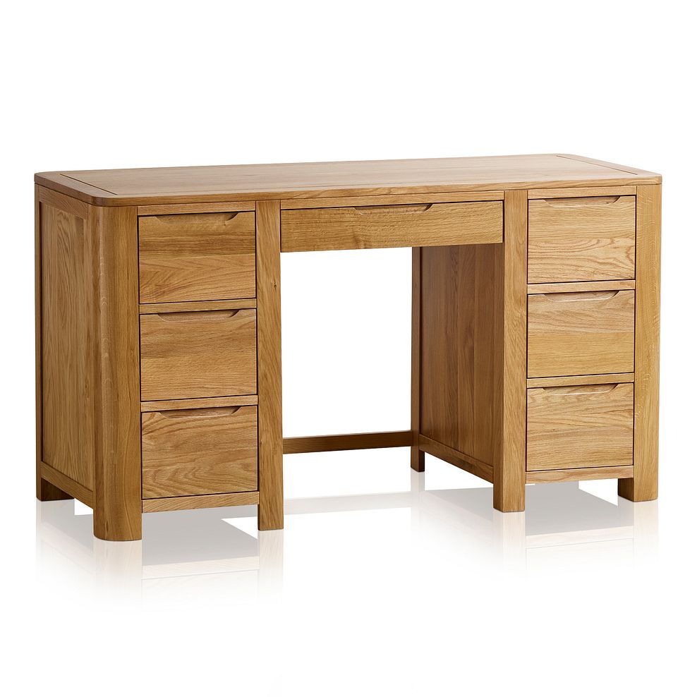 Romsey Natural Solid Oak Computer Desk 2