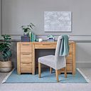 Romsey Natural Solid Oak Computer Desk