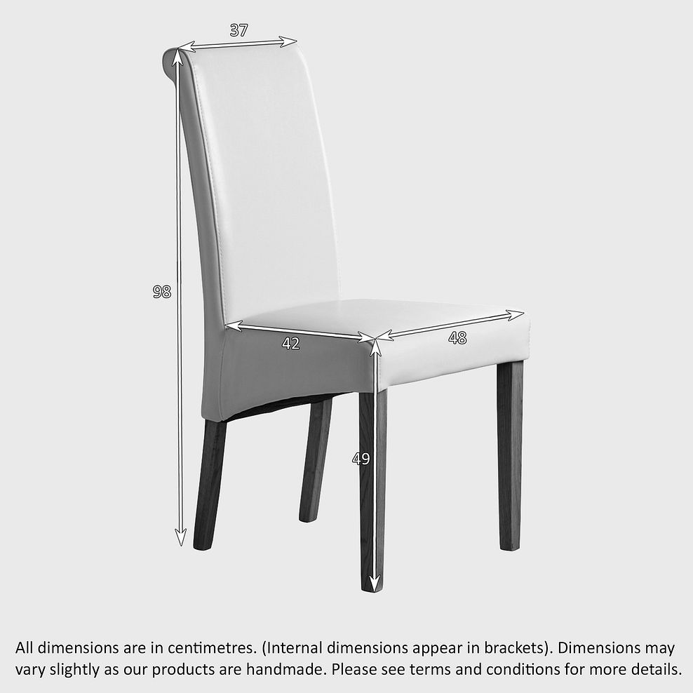 Romsey Natural Solid Oak Extending Dining Table and 6 Scroll Back Plain Grey Fabric Chairs 7
