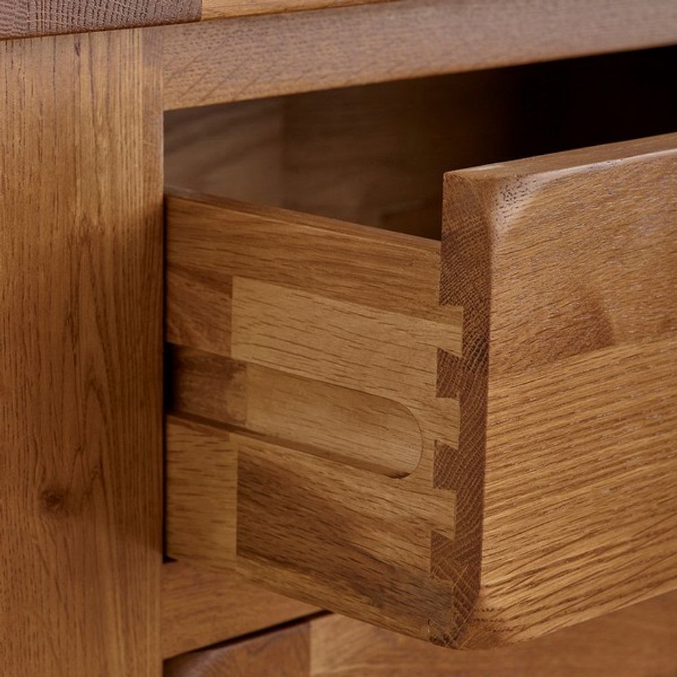 Original Rustic Solid Oak 4 Drawer Storage Coffee Table 5