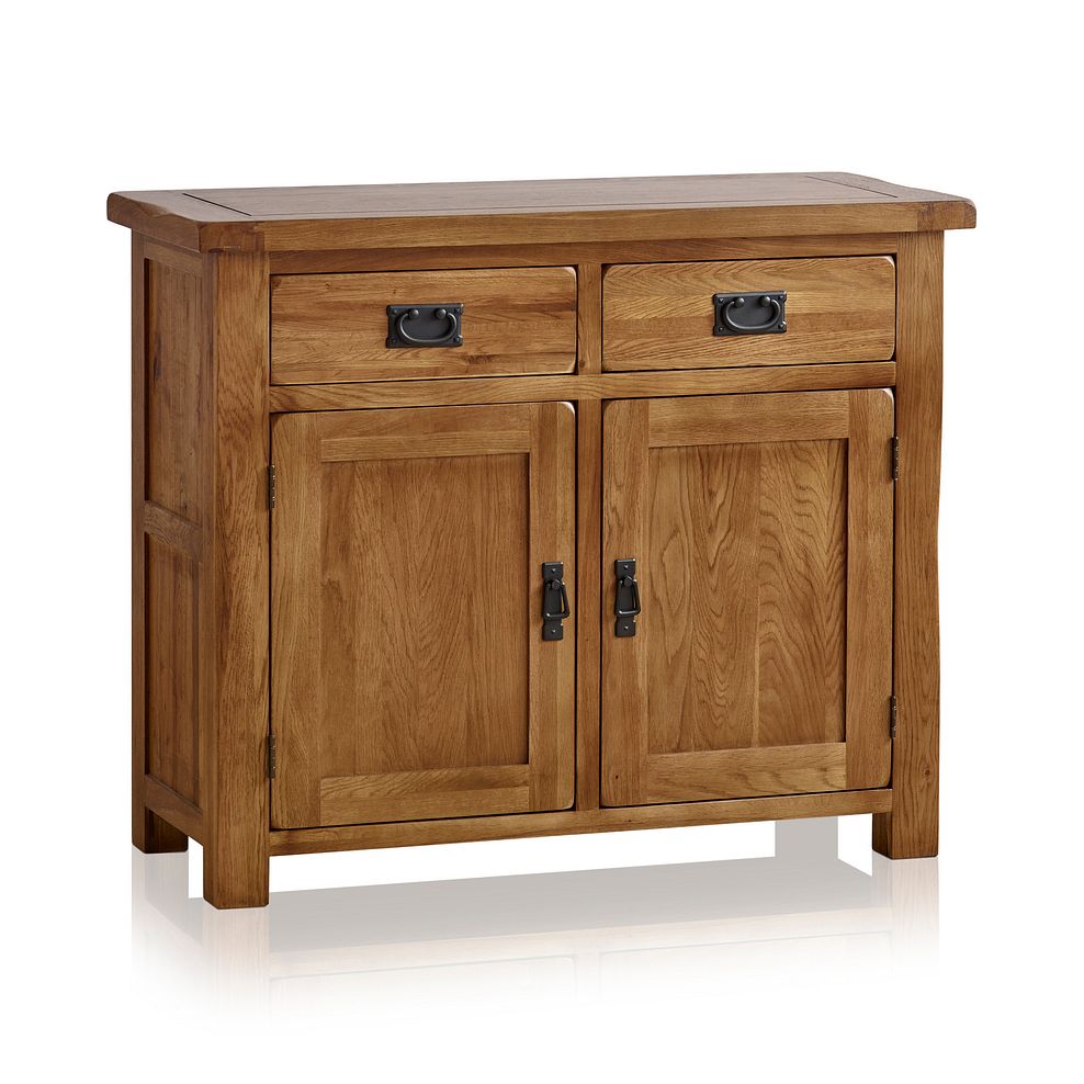 Original Rustic Solid Oak Small Sideboard 3