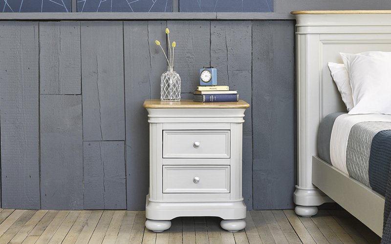 sage green bedside table Brindle