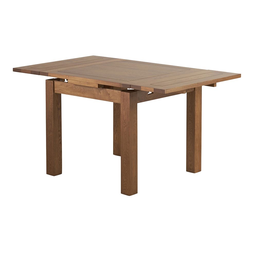 Sherwood Rustic Solid Oak 3ft x 3ft Extending Dining Table 2