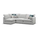 Malvern 4 Seat Right Hand Modular Corner Sofa in Silver fabric - Group 5