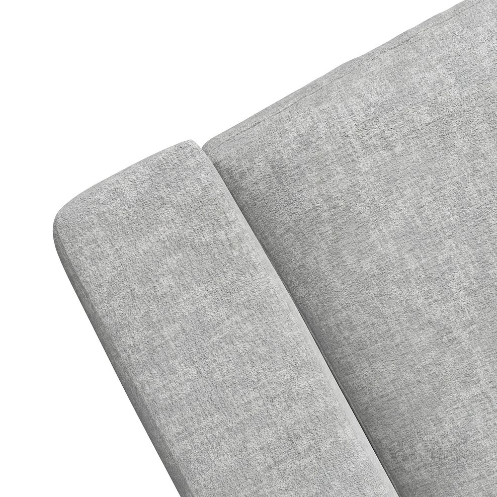 Malvern 4 Seat Right Hand Modular Corner Sofa in Silver fabric - Group 5 6