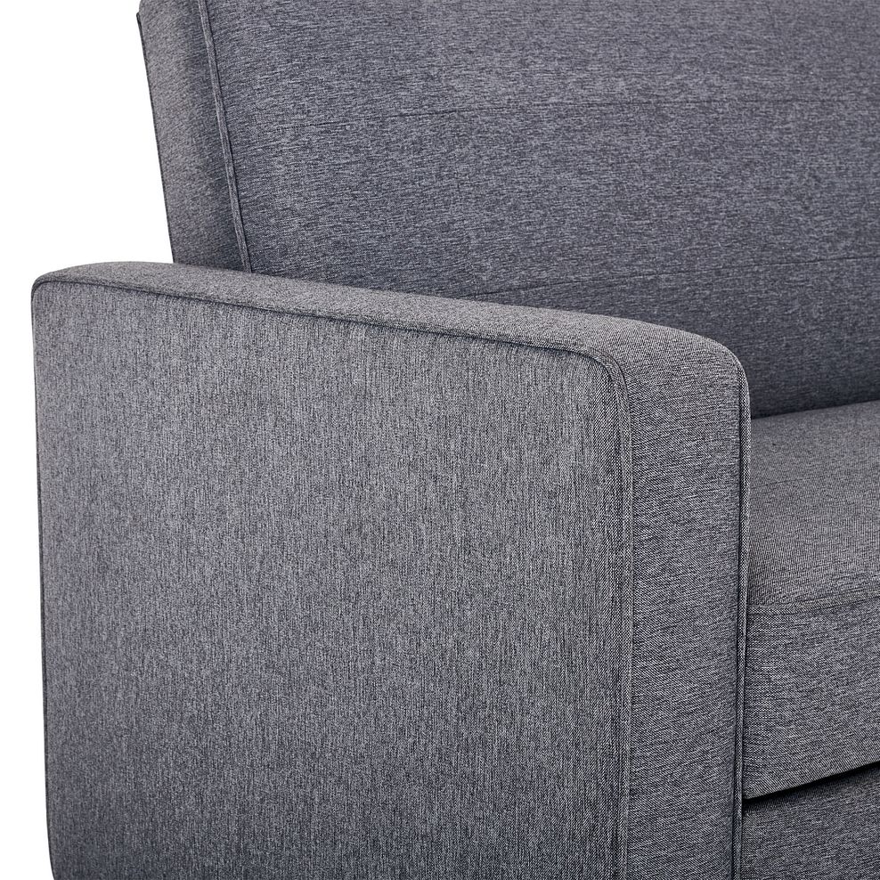 Snooze 2 Seater Sofa Bed in Dark Grey Fabric 14