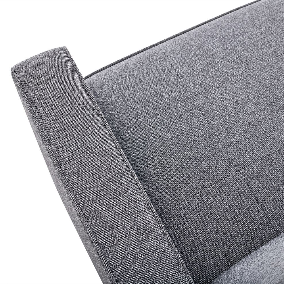 Snooze 2 Seater Sofa Bed in Dark Grey Fabric 15