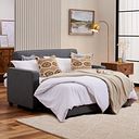 Snooze 2 Seater Sofa Bed in Dark Grey Fabric