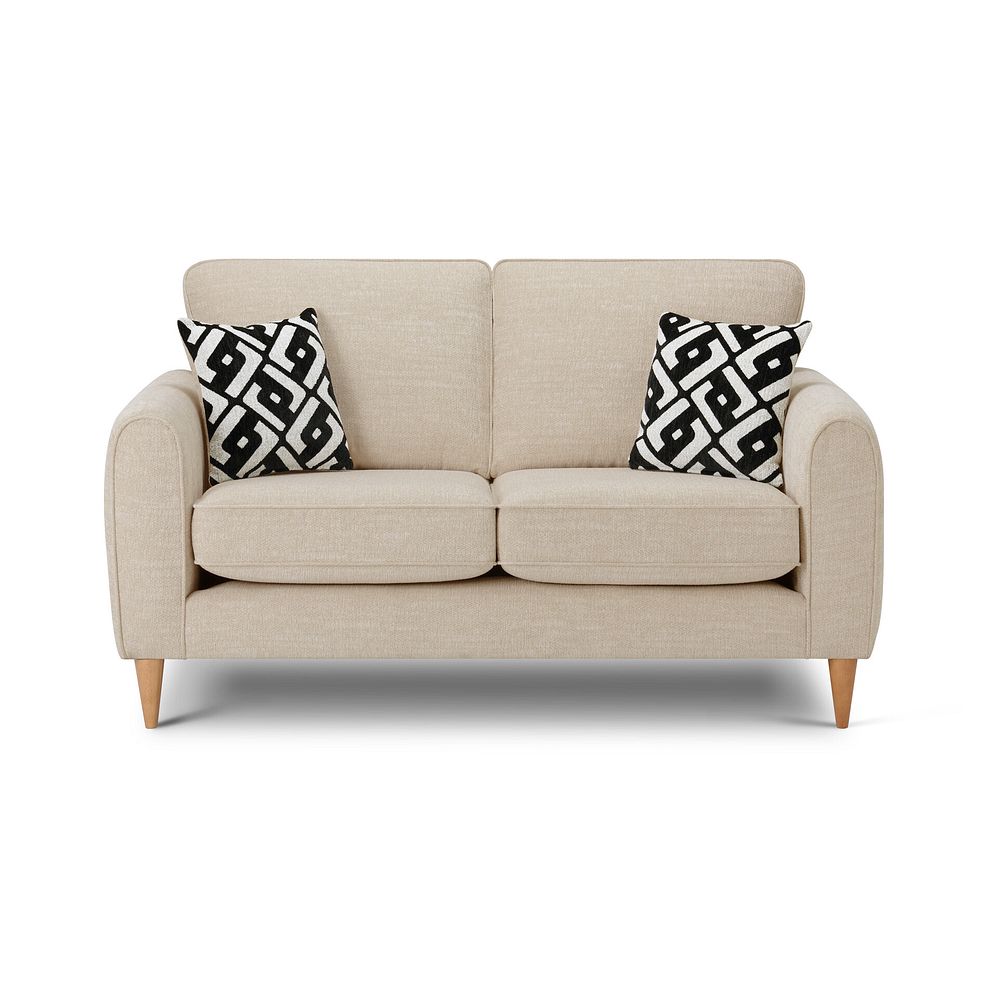 Thornley 2 Seater Sofa in Ivory Fabric 4