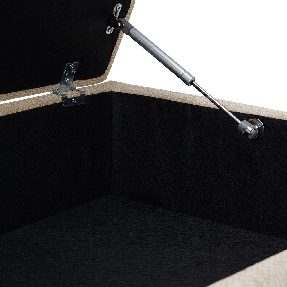 Thornley Storage Footstool in Ivory Fabric 9