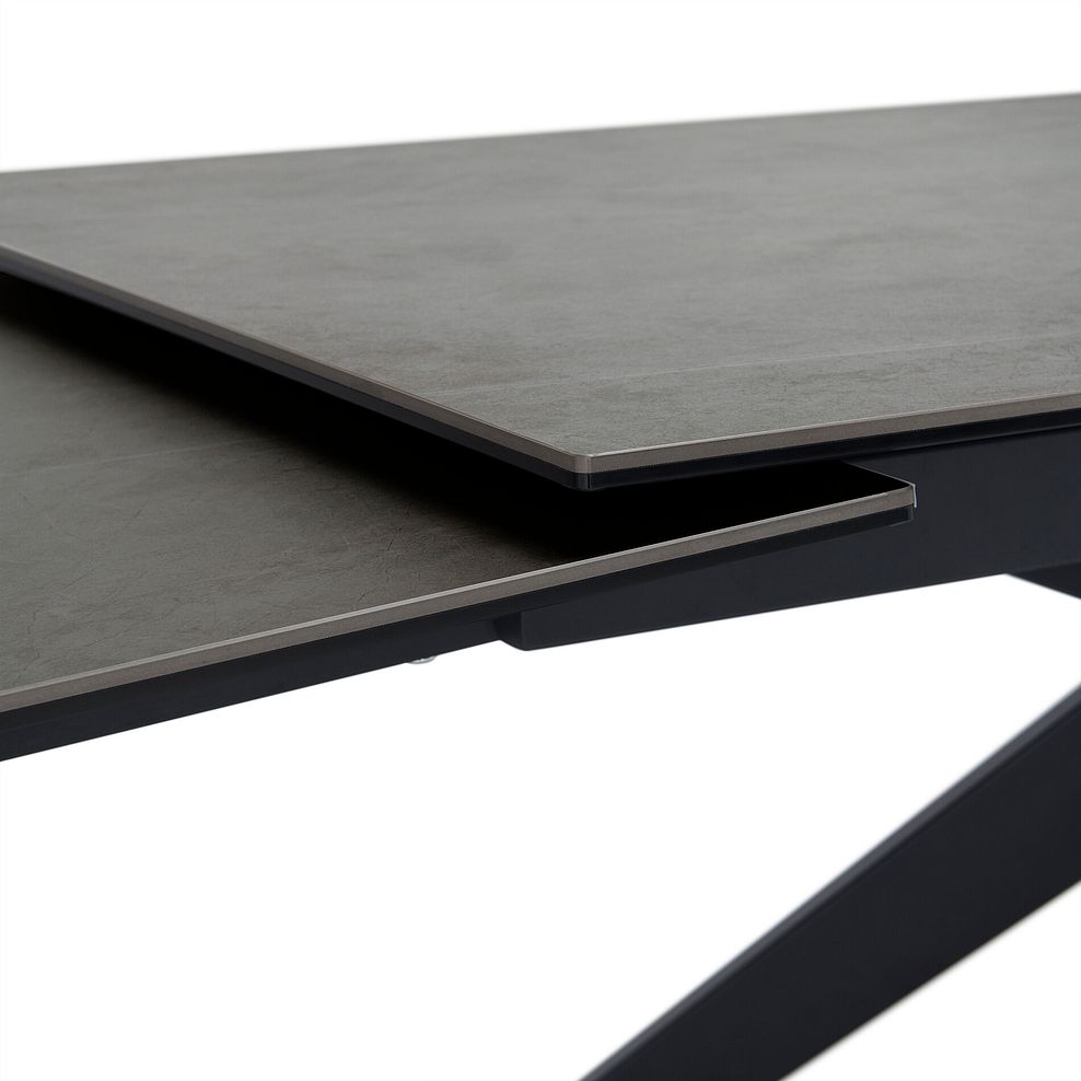 Trento 5ft Grey Ceramic Extendable Dining Table 9