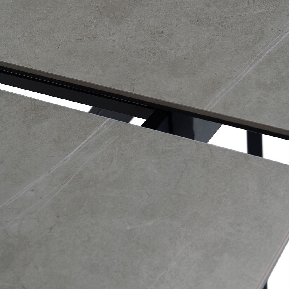 Trento 5ft Grey Ceramic Extendable Dining Table 10